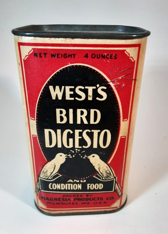 West's Bird Digesto and Condition Food Bird Seed Box/Tin