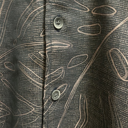 Vintage 90er Kahala Hawaiihemd Herren Large Palm Leaf All Over Print Aloha USA - Bild 5 von 11