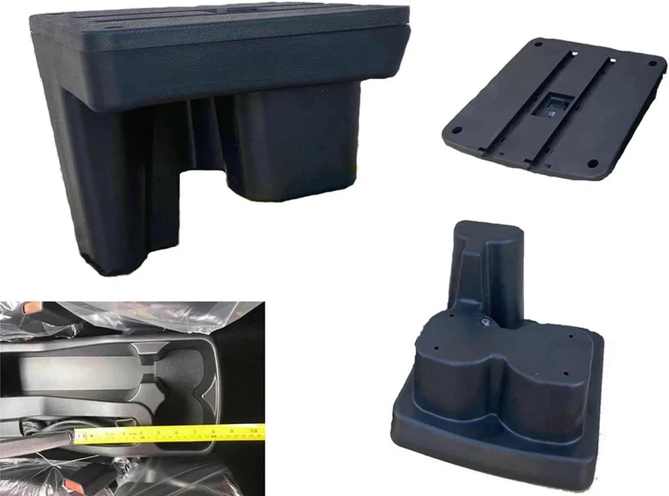 Armrest Box for Toyota Hilux Center Console Double-Door Storage with USB Ports - Image 2 of 4