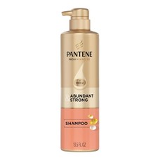 Pantene Abundant  Strong Shampoo, Strengthens Scalp's Hold on Hair Roots, 13.5