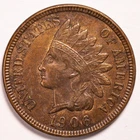 1906 Indian Head Penny Cent Extremely Fine (XF)