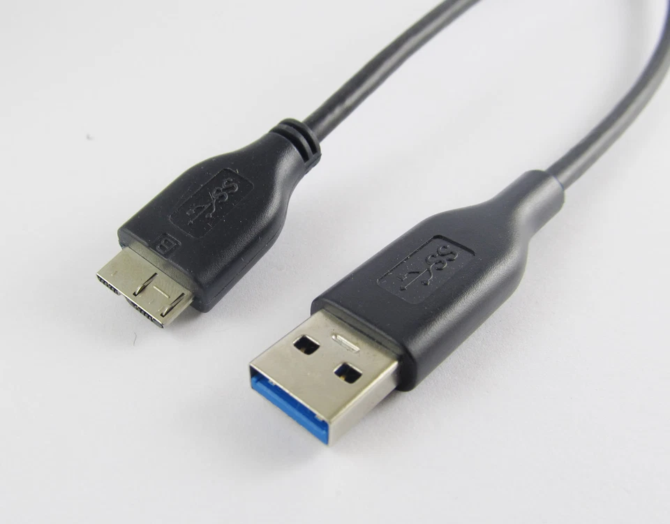 1pcs USB 3.0 Male Type A to Micro USB B Data Cable 5.0 Gbps High Speed Black - Image 2 of 4