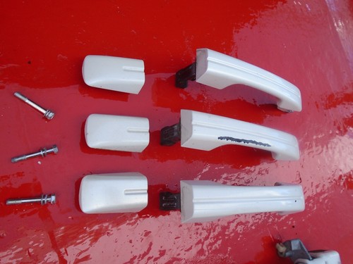 04 05 06 07 08 ACURA TL EXTERIOR OUTER DOOR HANDLE PULL SET WHITE OEM - Bild 2 von 7