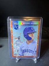 2023 Topps Platinum Anniversary Orange Toile Rookie Michael Massey 20/25