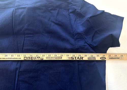 NWT Robert Graham Stetson Men Blue 2XL Classic Fit Seersucker Short Sleeve Shirt - Picture 11 of 13