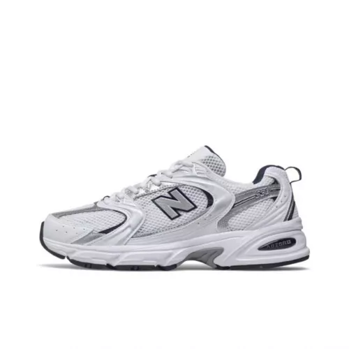 Sneakers NB 530 bianche argento sportive casual mesh morbide moda UK*-* - Foto 15 di 30