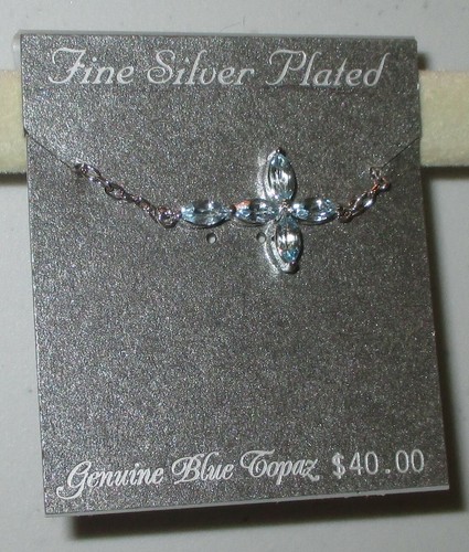Fine Silver Plated Necklace Marcasite Crystals CZs - NWT - 24 Styles Avail - Picture 34 of 63