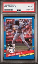 1991 Donruss Ken Griffey Jr. #49 All Star Card Seattle Mariners HOF PSA 6 Fresh