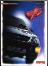 Daihatsu Terios 2000-2001 UK Market Launch Foldout Sales Brochure 1.3 E &amp; EL