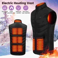 Heated Vest 23 Heating Zones with 10000mAh Battery Pack Electric Heating Jacket