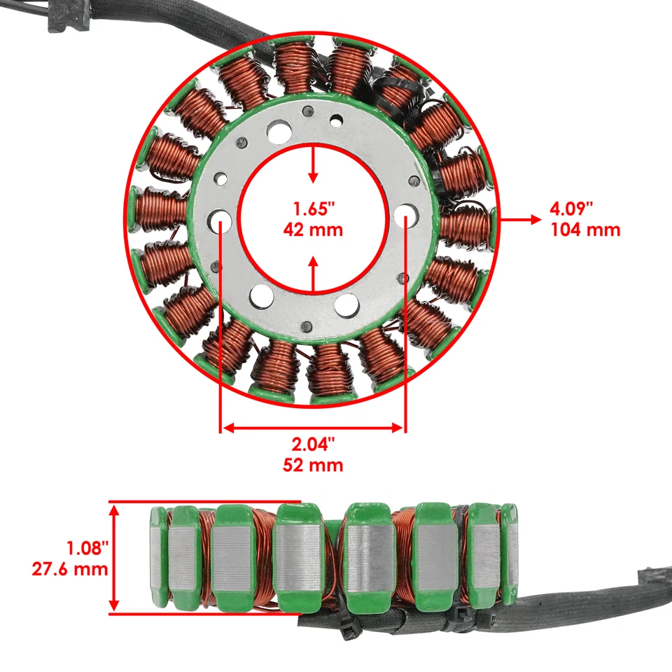 Estator y junta para Kawasaki Ninja ZX-6R ZX636C ZX636D 2005 2006 Foto 2 de 4