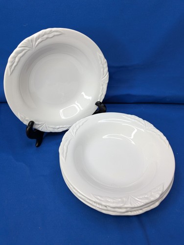 Villeroy & Boch FOGLIA LEAF * 4 x Rimmed SOUP, CEREAL, DESSERT BOWLS (20cm) VGC - Picture 3 of 8