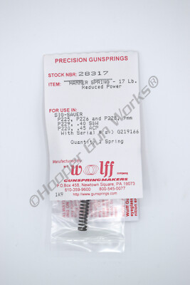 Wolff SIG-SAUER P225-29 RP HAMMER SPRING 17LB Pak of 1 28317