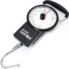 Miami Carry On Mechanical Luggage Scale with a Tape Measure 75 Lbs