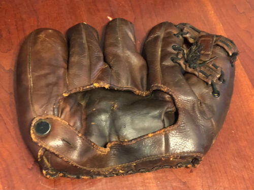 Vintage Wilson Baseball Glove Mel Ott 1940's HOF - Pat. No.2231204 - Horse Hide! - Picture 3 of 12