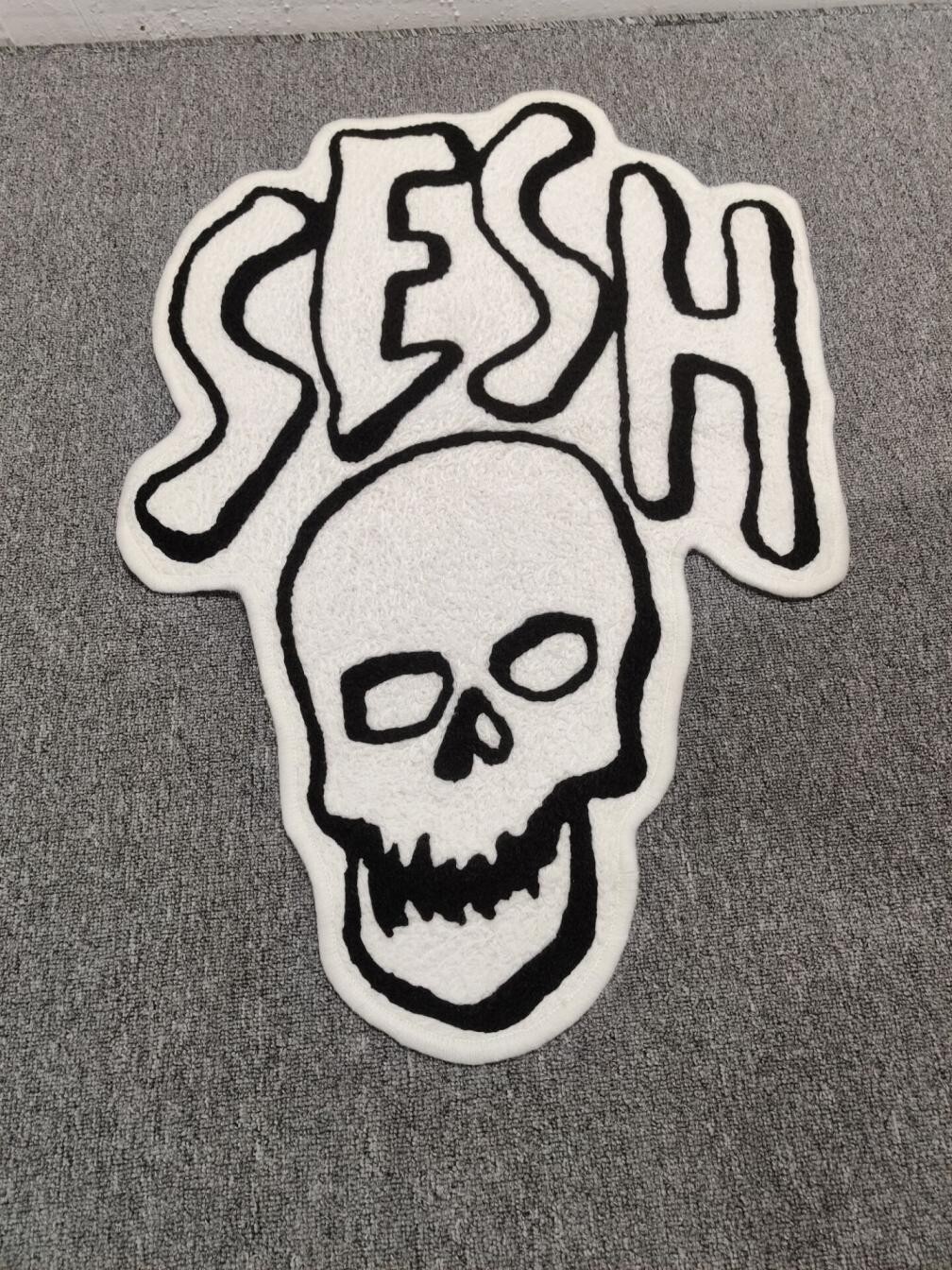 New Team Sesh Skull Floor Mat Washable Area Runner Rug Living Room ...
