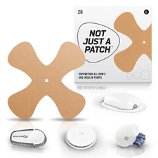 CGM X-Patch Beige 20 Pack Freestyle Libre Medtronic Guardian Dexcom Omnipod