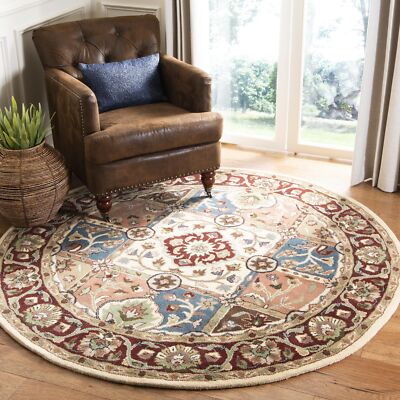Safavieh Heritage MULTI / RED 6' X 6' Round Area Rug - HG925A-6R