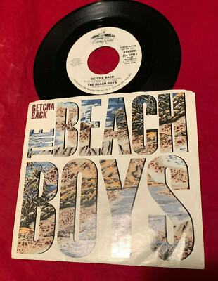 THE BEACH BOYS ~ GETCHA BACK 1985 US CARIBOU WHITE LABEL PROMO 7