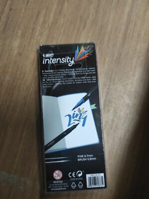 Bic Intensity Pinsel und feine Spitze Filzstifte 2in1 0,7 +0,9 mm a. Wasserbasis
