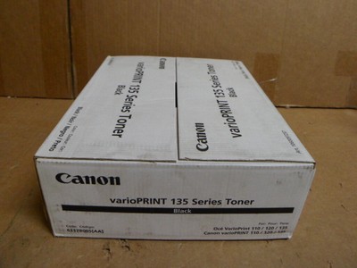2 Pack Genuine OEM Canon Oce VarioPrint 135 Toner Black 1060097257 6117B005AA