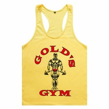Lo último Top Chaleco Stringer Golds Gimnasio Hombres Músculo Joe Entrenamiento Culturismo Ta