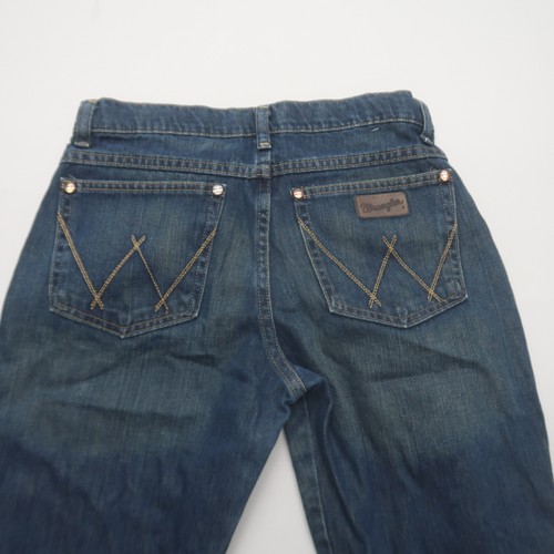 Wrangler Retro Boys Relaxed Boot Jeans Size 16 Dark Wash Western (28x29.5) - Picture 8 of 9