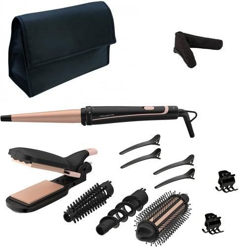 Rowenta Multistyler CF4231 plancha pelo y rizador pelo cepillo pelo  caliente | eBay