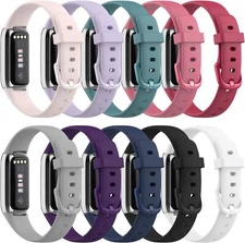 Sport Silicone Straps For Fitbit Luxe Soft Wristband Replacement Watch Band