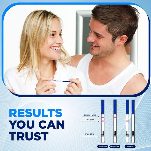 Pregnancy Test Strips Ultra Sensitive 10mIU Home Urine Testing Kits ONE STEP - Picture 6 of 8