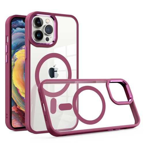 For Apple iPhone 13 /Pro Max MagSafe Compatible Clear Color Frame TPU Case Cover - Picture 4 of 40