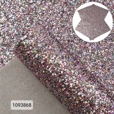 Chunky glitter Purple mixed FAUX LEATHER SHEET 8" X 12" 1093868 easy to cut