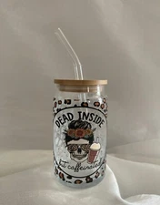 Dead inside but caffeinated 16oz Libby cup