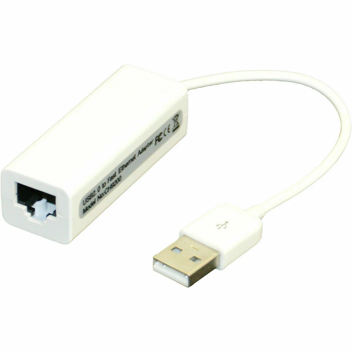 USB 2.0 To Ethernet 10/100 RJ45 Network LAN Adapter For Windows 7.