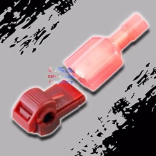 T-Tap Insulated Wire Connector Male 22-18 ga. Terminal Quick Disconnect 200 pcs