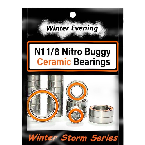 Kit Roulements Céramique Scellés FastEddy Pour Agama N1 1/8 Nitro - Neuf - TFE8756