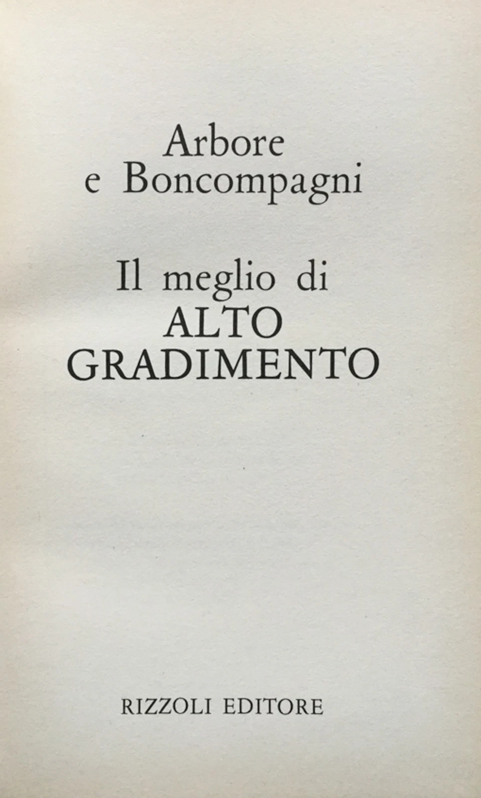 The Best Of Alto Gradimento Arbore And Boncompagni 1975