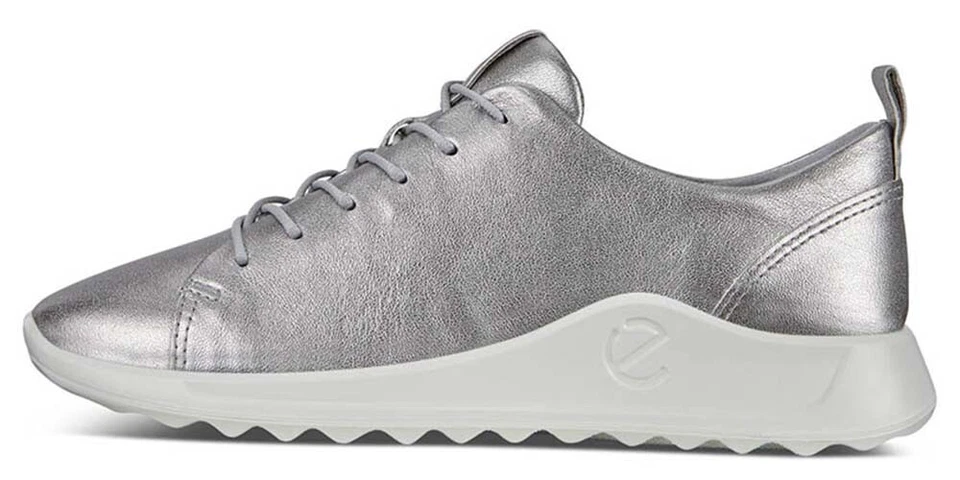 Scarpe Flexure da donna in pelle impermeabile argento - Immagine 3 di 3