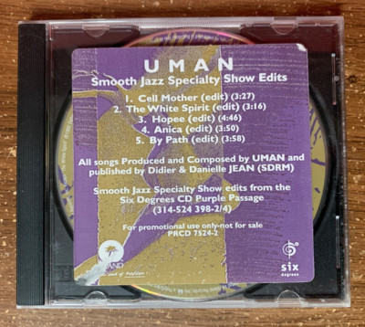 1992 UMAN ''Smooth Jazz Specialty Show Edits'' CD Promo