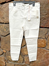 ELLA MOSS Mid Rise Skinny Ankle White Jeans Women's Sz 32 NWT 89