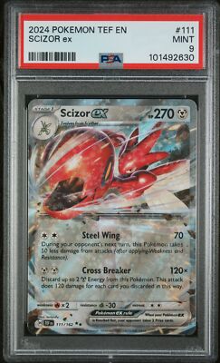 2024 POKEMON TEF EN-TEMPORAL FORCES #111 SCIZOR EX PSA 9 | eBay