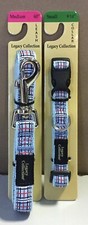 Sport It LLC Legacy Collection Matching Plaid 60  Leash  9  -14  Collar For Dogs