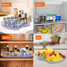 Lazy Susan Turntable Organizer for Refrigerator / Pantry 16.5" x 11"