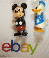 Vintage Disney Mickey Mouse Toy Wind Up Tomy Walt Disney Productions 3.5" works