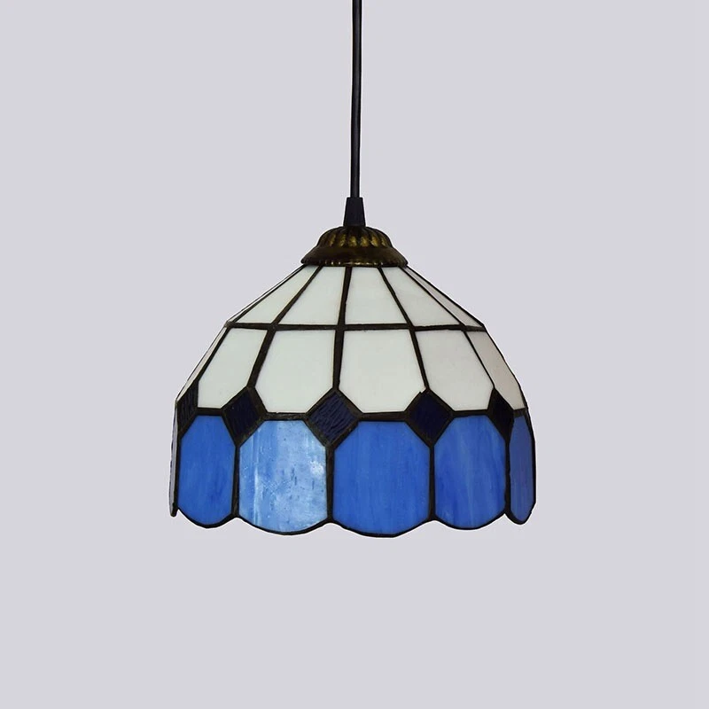 Tiffany Mediterranean Pendant Lamp Chandelier Hanging Fixture
