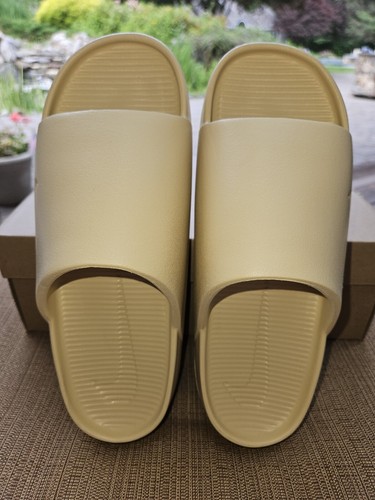 NEW Nike CALM SLIDE SESAME Women's Size 10 Slip On Sandals DX4816-200 FAST SHIP! - Picture 9 of 12