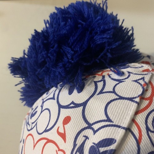 Tokyo Disney Resort Cap Hat PONPON multicolor pattern Mickey Mouse Kawaii Japan - Picture 7 of 12