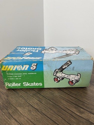 NOS Union Hardware Roller Skates #5 Original Leather Straps & Box Complete - Picture 17 of 19
