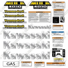 Fits Kawasaki Mule 4010 Decal Kit - Aftermarket 7 Year 3M Vinyl Kit! (YELLOW)