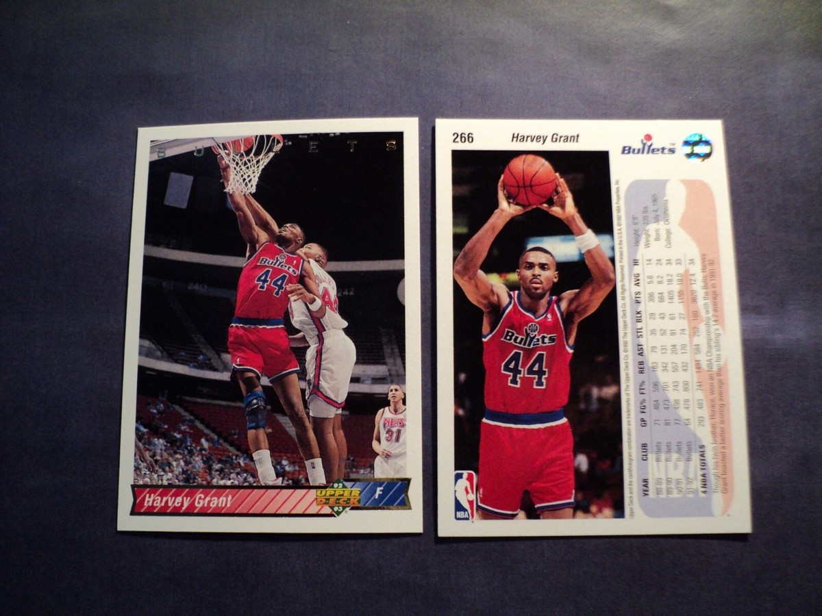 1992-1993 Upper Deck Basketball #266 Harvey Grant Washington 
